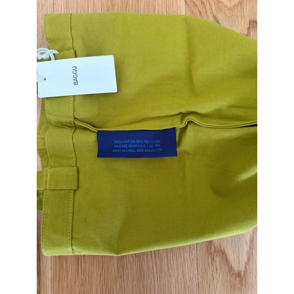 BAGGU Mini Merch Tote 100% Cotton in Caper Green NWT